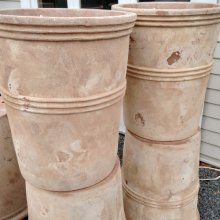 Picture of Pot Tall Round with Bands Antique TC (8769)