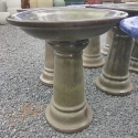 Picture of Bird Bath Glazed Green