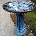 Picture of Pot Bird Bath Snow Blue