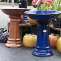 Picture of Bird Bath Glazed Blue