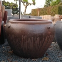 Picture of Bowl Round Brown Drizzled