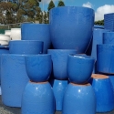 Picture of Pot Round Glazed Blue