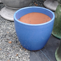 Picture of Pot Round Glazed Blue